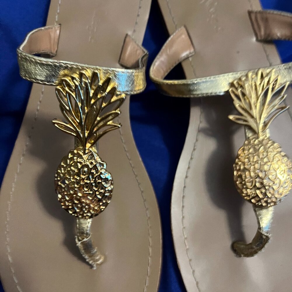 Super Cute Lilly Pulitzer for Target Pineapple Sandals - Preowned - Size 10